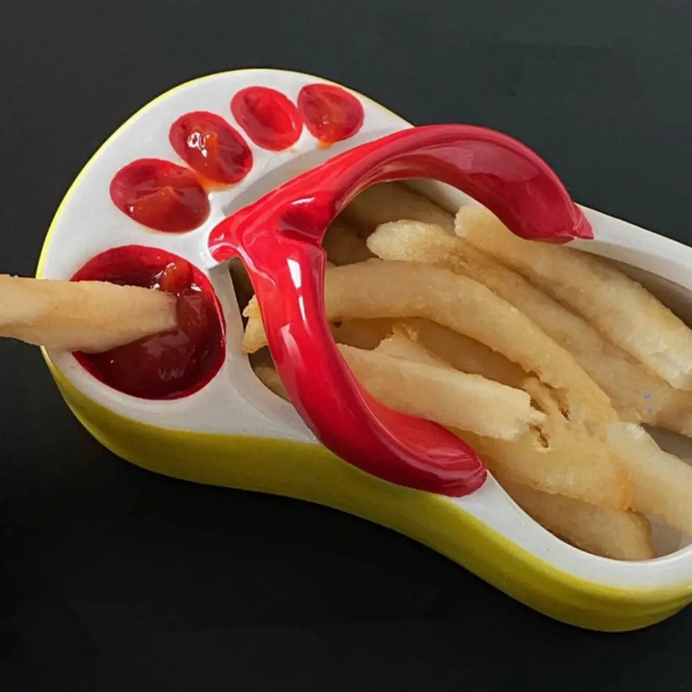 Food Snacks Restaurant - Romanzo piatto per patatine fritte creativo