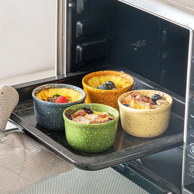 Food Snacks Restaurant - Ramekins in ceramica a getto d'inchiostro