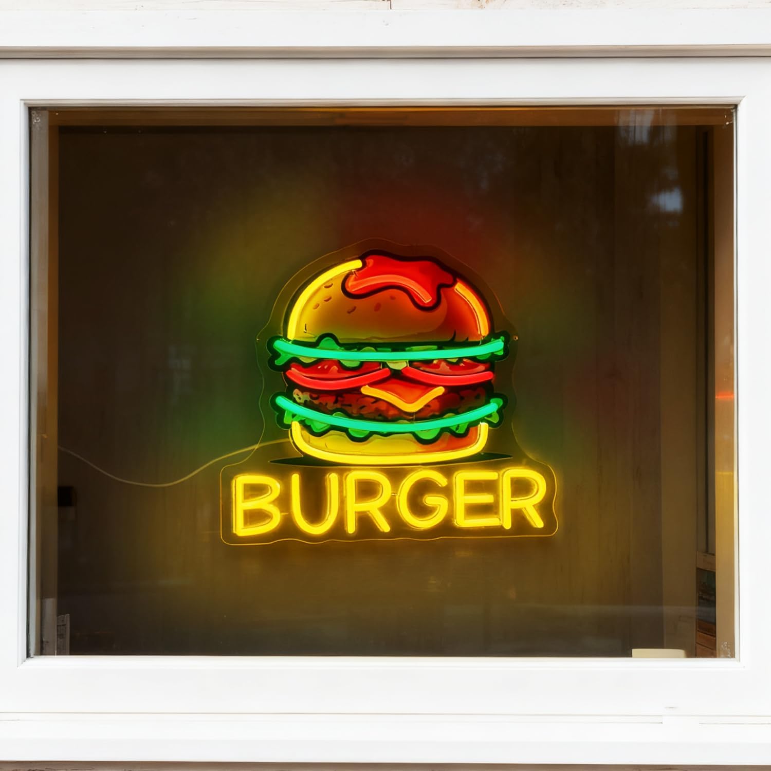 Insegna al Neon a Forma di Ham - Food Snacks Restaurant recensione e prezzo