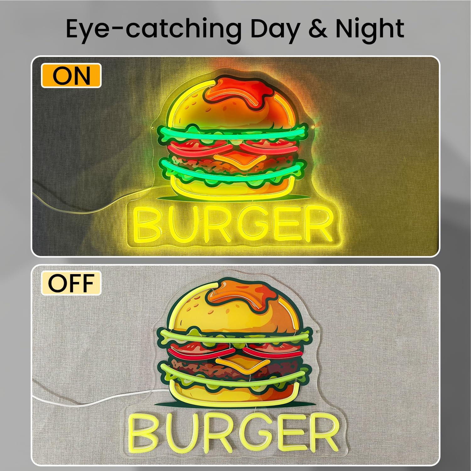 Insegna al Neon a Forma di Ham - Food Snacks Restaurant recensione e prezzo