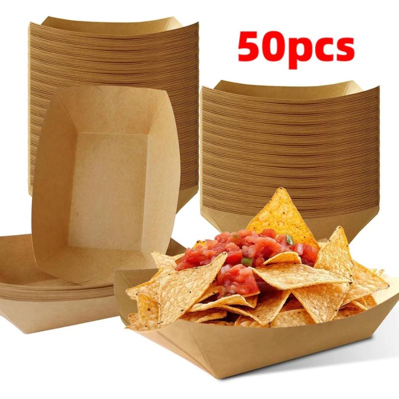 Vassoi a barca in carta kraft  - Food Snacks Restaurant recensione e prezzo
