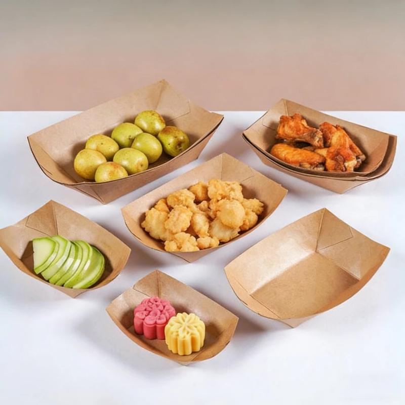 Vassoi a barca in carta kraft  - Food Snacks Restaurant recensione e prezzo