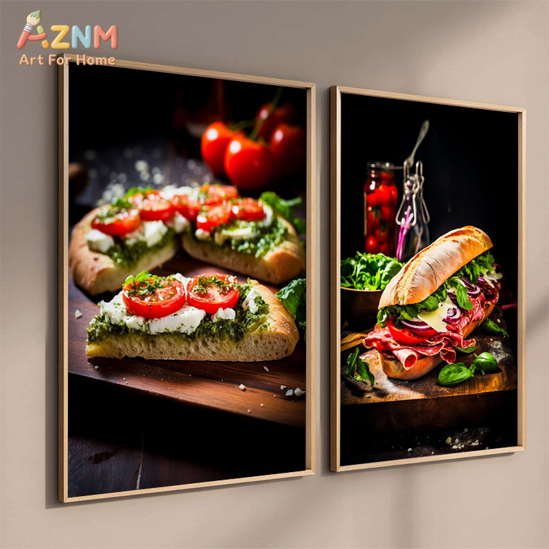 Poster su Tela AZNM con Cibo G - Food Snacks Restaurant recensione e prezzo